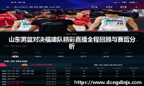 山东男篮对决福建队精彩直播全程回顾与赛后分析